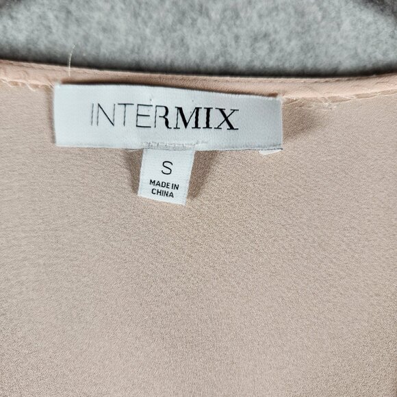 Intermix Sarah Ruffle Pink Silk Blouse. Top Size S - Picture 6 of 9